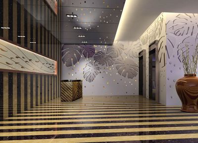 現(xiàn)代美容院墻面設計裝修效果圖片